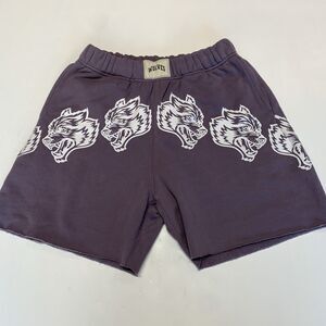 Darc Sport Gym Thick Shorts Wolves Athletic Limited Purple Sz L 817/1000